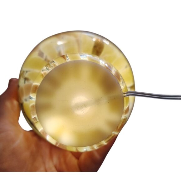 Iridescent Glass Mushroom Night Light, USB Cord, Brown Gold, Swirl, Whimsical - Picture 7 of 10